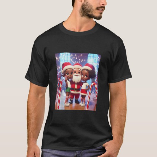 T-shirt Soeurs d'interpolation afro-américaines avec Selfi (Devant)