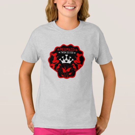 T-shirt Soeurs jumelles Mermaid (Devant)