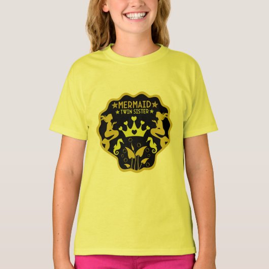 T-shirt Soeurs jumelles Mermaid (Devant)