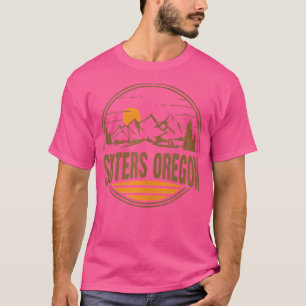 T-shirt Soeurs vintages Oregon Mountain Randonnée Souvenir