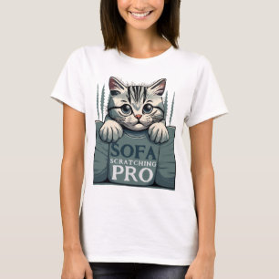 T-shirt Sofa Scratching Pro Cat