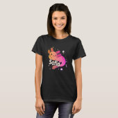 T-shirt SOFIA - Beau nom de fille avec adorable AXOLOTL (Devant entier)