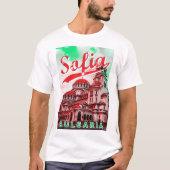 T-shirt Sofia, Bulgarie (Devant)