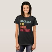 T-shirt Sofia Je suis tout le monde parle de Sofia (Devant entier)