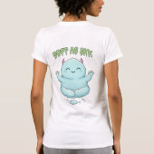 T-shirt Soft as Sky: Kawaii Cloud Monster Zen Yoga & Medit (Dos)