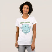 T-shirt Soft as Sky: Kawaii Cloud Monster Zen Yoga & Medit (Devant entier)