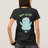 T-shirt Soft as Sky: Kawaii Cloud Monster Zen Yoga & Medit (Dos)