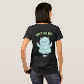 T-shirt Soft as Sky: Kawaii Cloud Monster Zen Yoga & Medit (Dos entier)