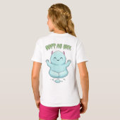 T-shirt Soft as Sky: Kawaii Cloud Monster Zen Yoga & Medit (Dos entier)