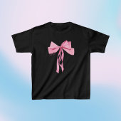 T-shirt Soft Girl Coquette Pink Bow