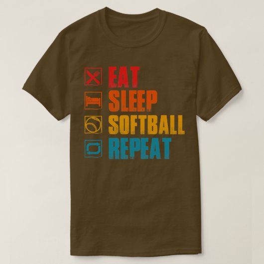 T-shirt softball (Design devant)