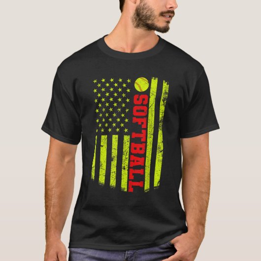 T-shirt Softball américain (Devant)