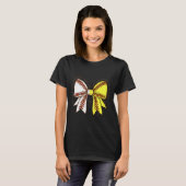 T-shirt Softball Baseball Mom Bow Christian With Man This  (Devant entier)