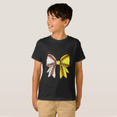 T-shirt Softball Baseball Mom Bow Christian With Man This  (Devant entier)