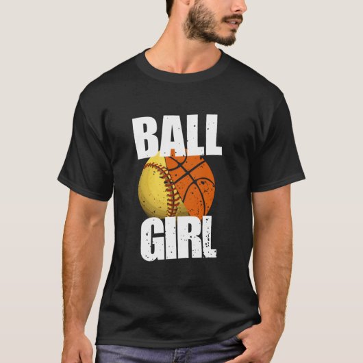T-shirt Softball Basketball (Devant)