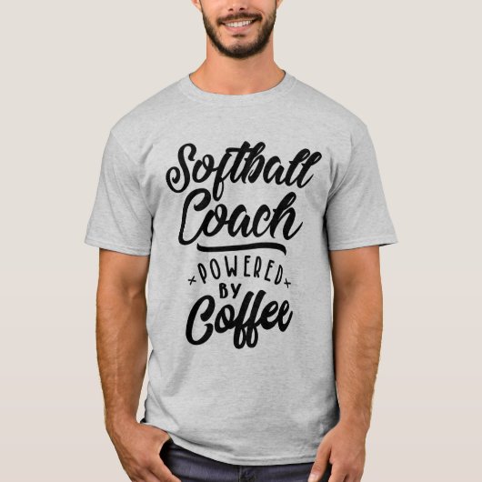 T-shirt Softball Coach Titre du poste Cadeau (Devant)