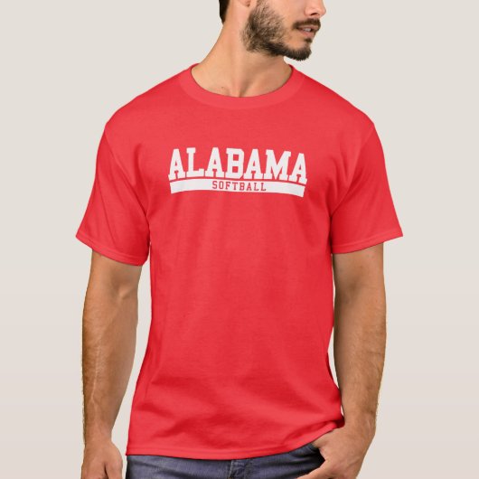 T-shirt Softball de l'Alabama (Devant)