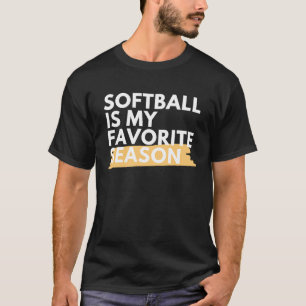 T-shirt Softball est ma saison préférée