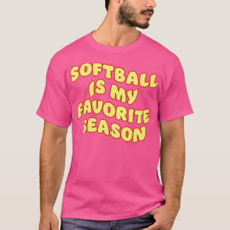 T-shirt softball est ma saison préférée 2