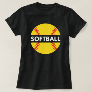 T-shirt Softball féminin | Citation Softball Noir