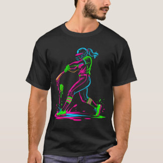 T-shirt Softball girl ice cream softball drip 