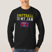 T-shirt Softball is my Jam (Devant)
