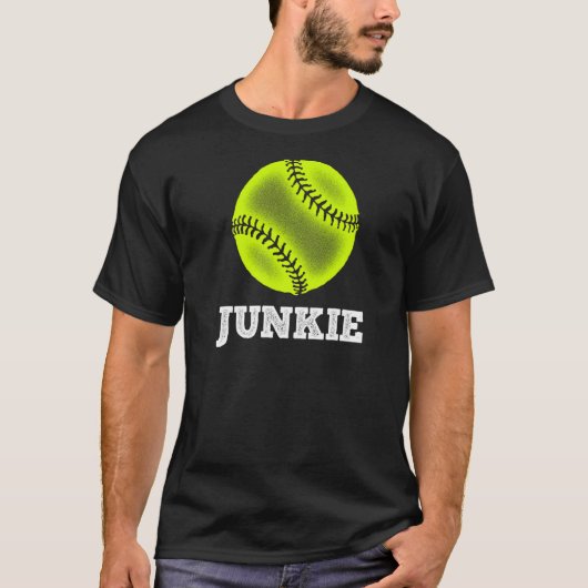 T-shirt Softball Junkie Softball (Devant)
