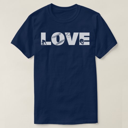 T-shirt Softball LOVE Funny 6 (Design devant)