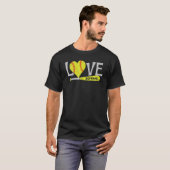 T-shirt Softball Love Text Softball Graphisme Dire (Devant entier)