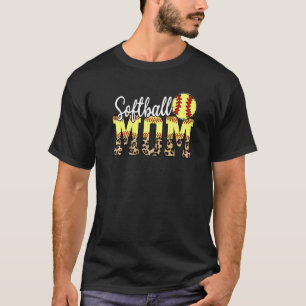 T-shirt Softball Maman Aime Regarder Mon Enfant Jouer Au S