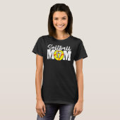 T-shirt Softball Maman Numéro 17 (Devant entier)
