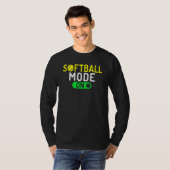 T-shirt Softball Mode On Softball (Devant entier)