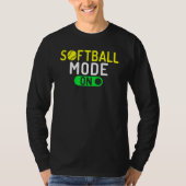 T-shirt Softball Mode On Softball (Devant)