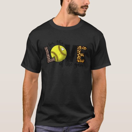 T-shirt Softball Mom For The Love of the Game Mother s Da (Devant)