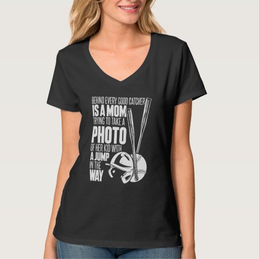 T-shirt Softball Mom Pitcher Catcher Batter Softball (Devant)