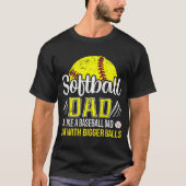 T-shirt Softball Papa Définition Drôle Fête des pères (Devant)