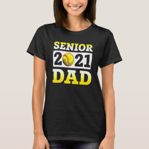 T-shirt Softball Papa Senior 2021 Best For Soccer Player