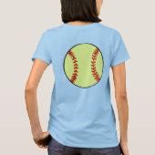 T-shirt Softball Player (Achterkant)