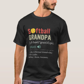 T-shirt Softball Player Sport Softball Grandpa Définition