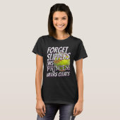 T-shirt Softball Pour Fille Oublier Chaussons Porter Netto (Devant entier)