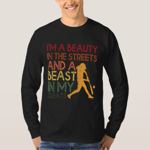 T-shirt Softball Print Bety in the Street Beast In My Cl