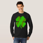 T-shirt Softball Shamrock Lucky Clover Irish St Patrick's  (Devant entier)