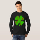 T-shirt Softball Shamrock Lucky Clover Irish St Patrick's  (Devant entier)