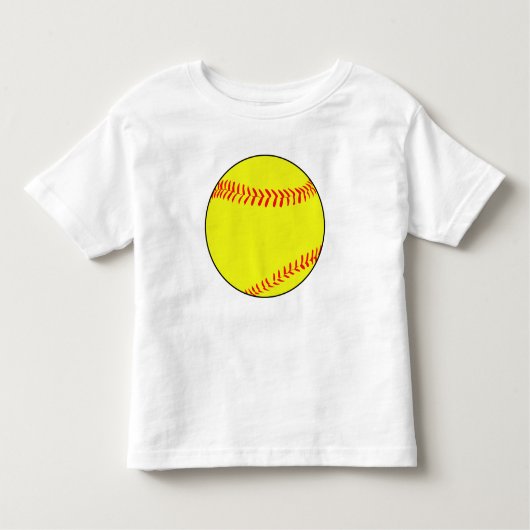 T-shirt softball Toddler sur mesure (Devant)