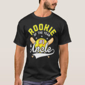 T-shirt Softball Uncle Rookie Of The Year 1st B day Thème (Devant)