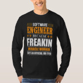 T-shirt Software Engineer Coder Programmer  5 (Devant)
