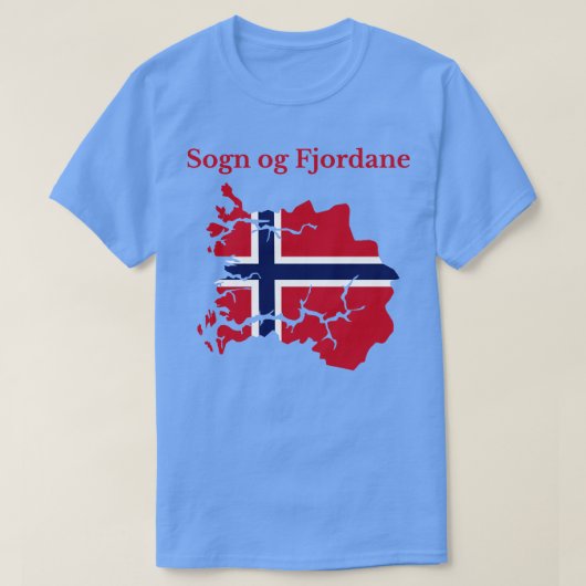 T-shirt Sogn og Fjordane Comté de Norvège (Design devant)