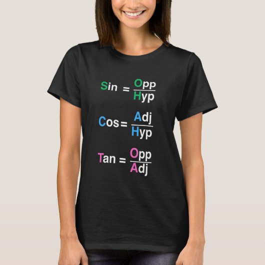 T-shirt Soh Cah Toa - Geometry Mathematician Trigonometry  (Devant)