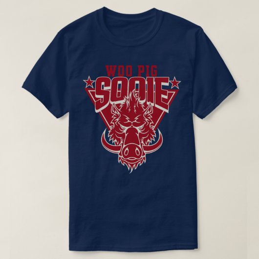 T-shirt Soie de porc de Woo triangulaire (Design devant)