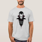 T-shirt Soif ne meurt jamais art vampire (Devant)